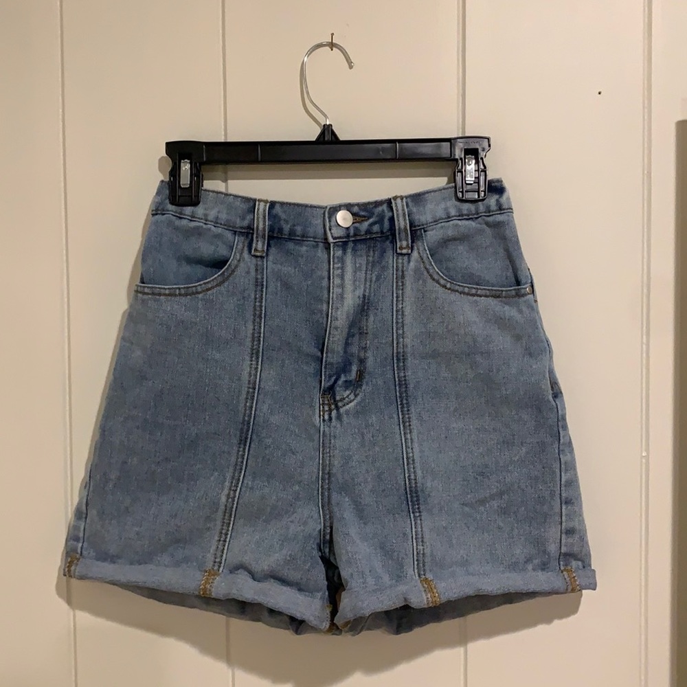 Boohoo High Waisted Mom Shorts